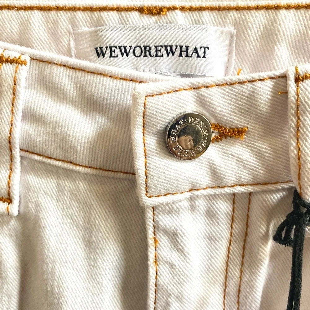 NWT WEWOREWHAT Icon Jean Stretch Twill Denim, size 27 - Picture 5 of 13